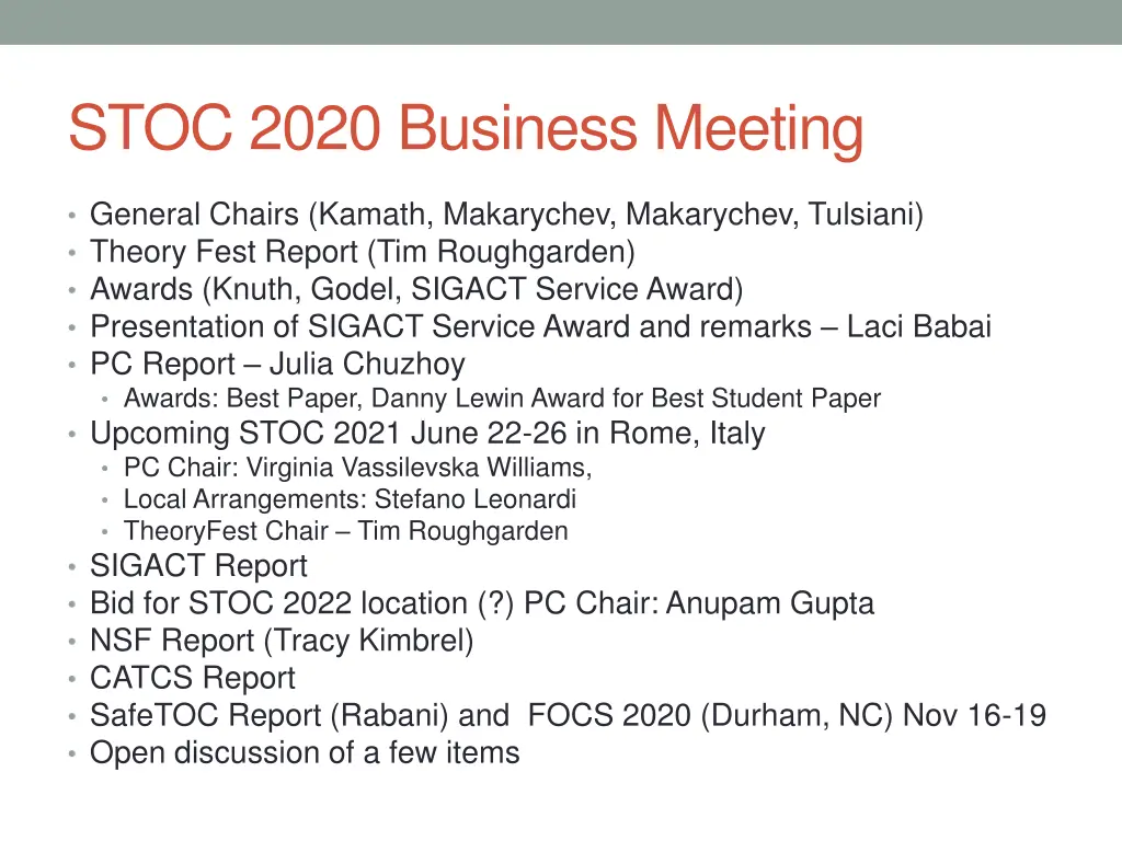 stoc 2020 business meeting 4