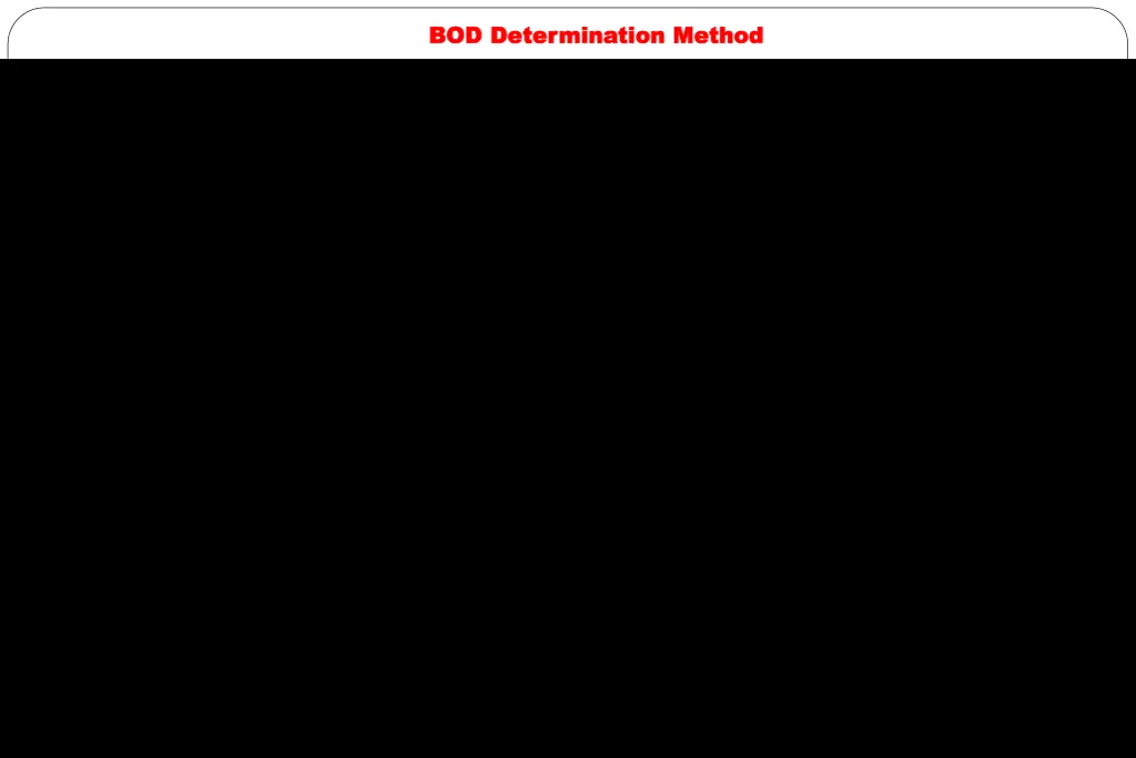 bod determination method bod determination method