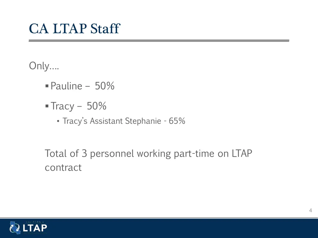 ca ltap staff