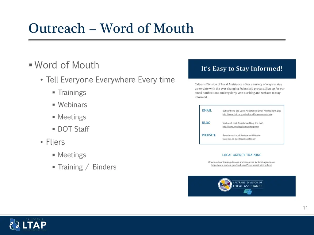 outreach word of mouth
