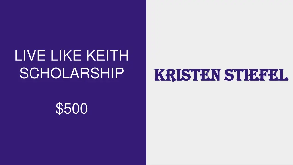 live like keith scholarship