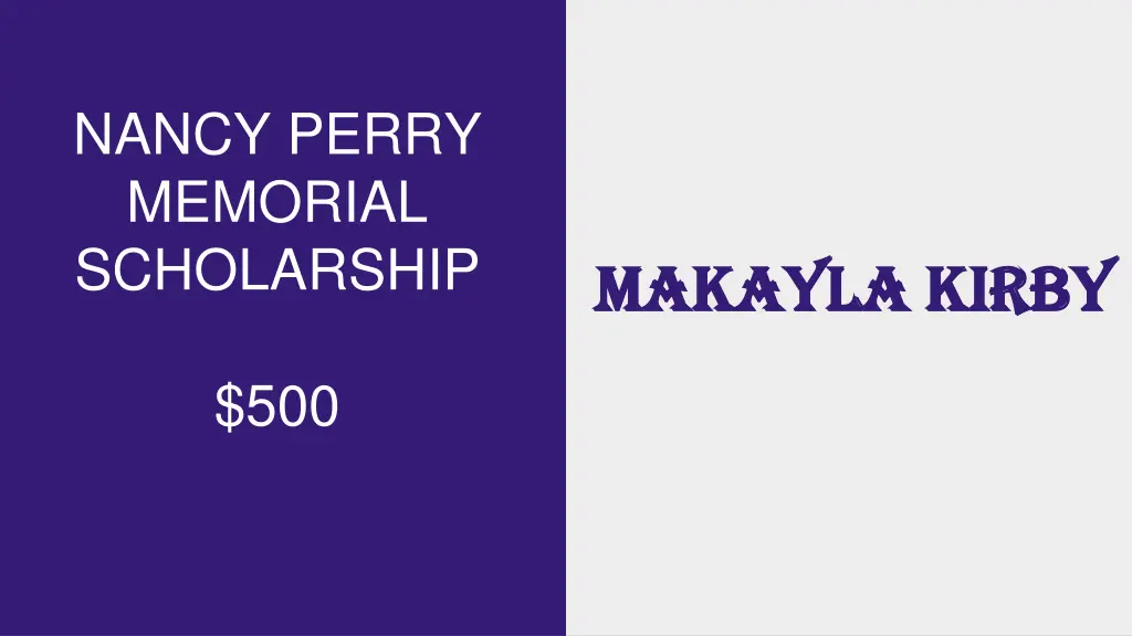 nancy perry memorial scholarship