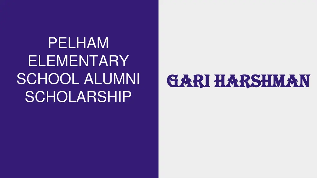 pelham elementary school alumni scholarship