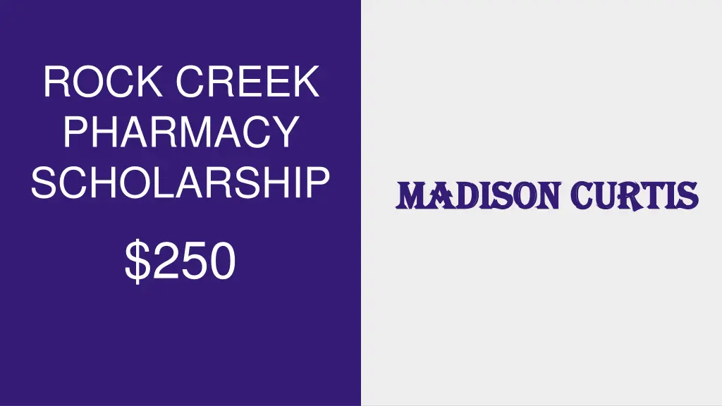 rock creek pharmacy scholarship 250