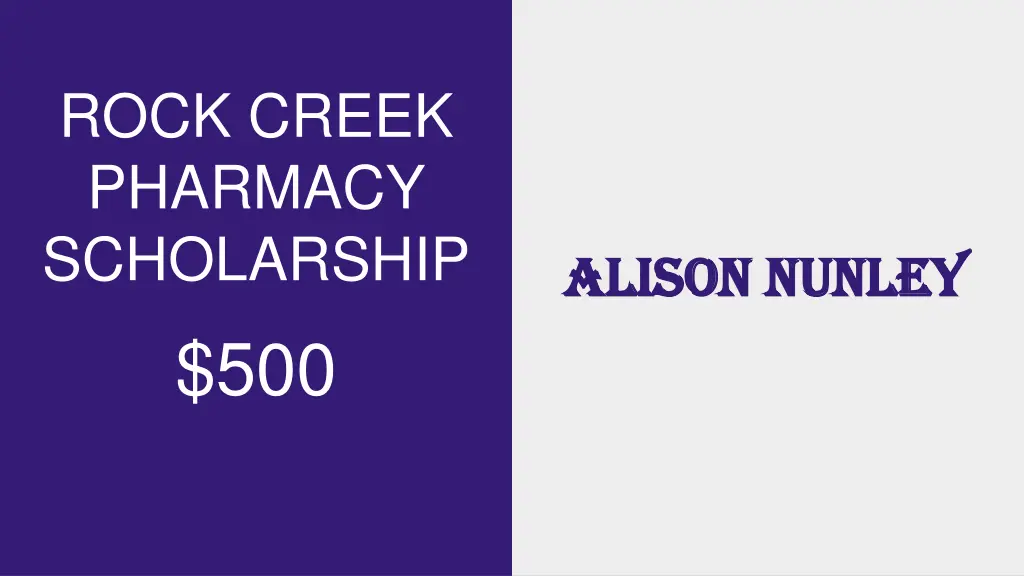rock creek pharmacy scholarship 500
