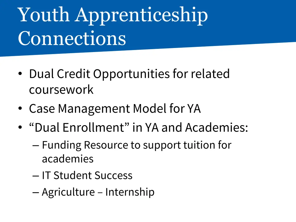 youth apprenticeship connections