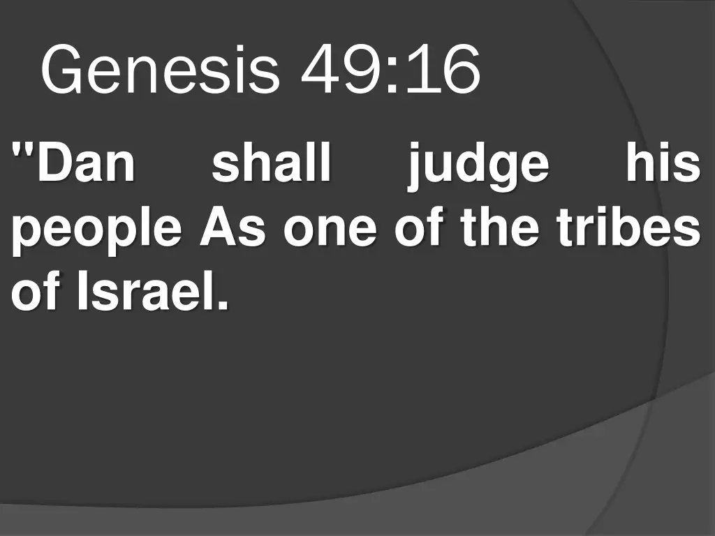genesis 49 16 dan shall people