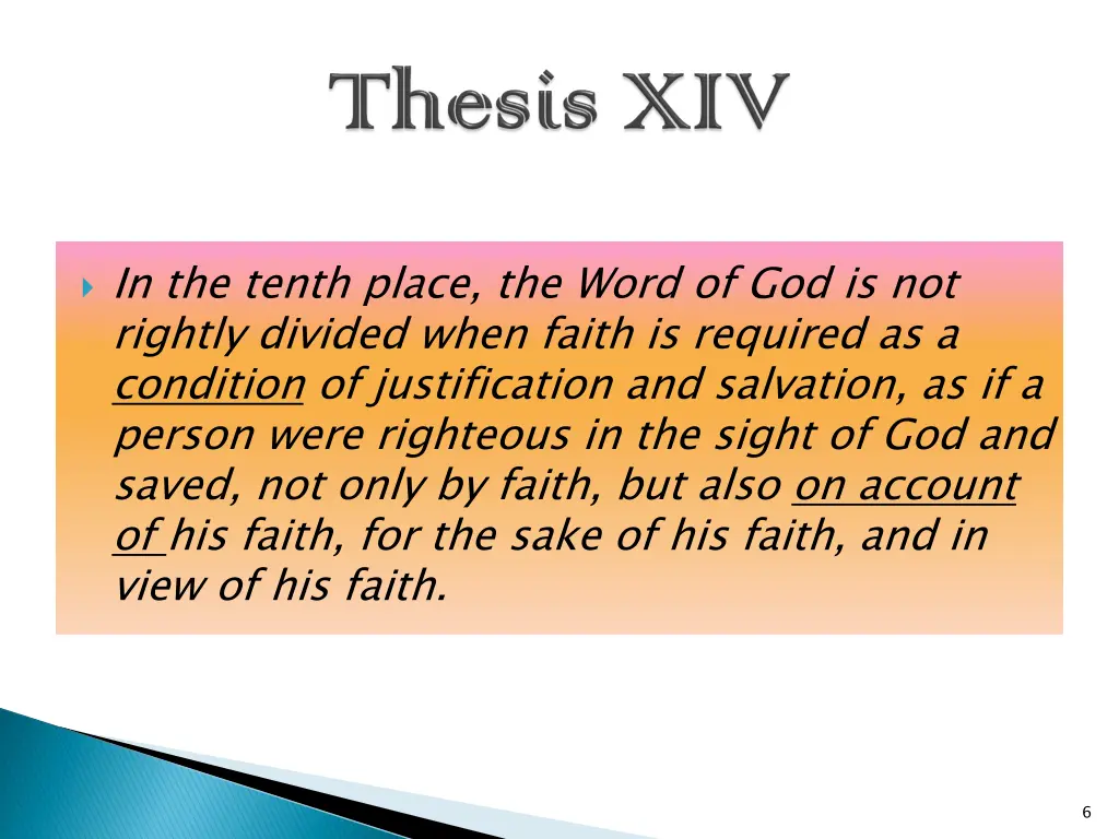in the tenth place the word of god is not rightly