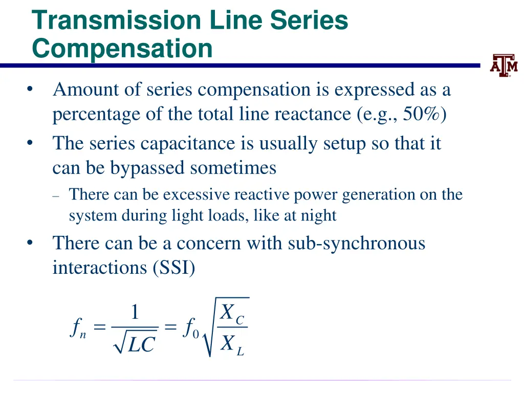 transmission line series compensation 1