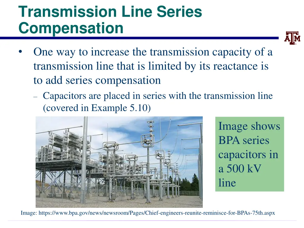 transmission line series compensation