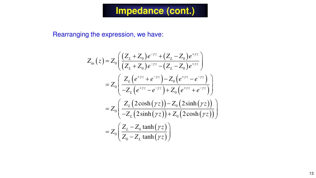 impedance cont 5