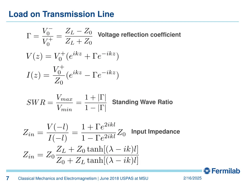 load on transmission line 1