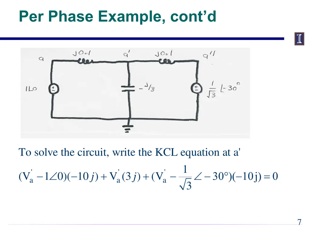 per phase example cont d 1