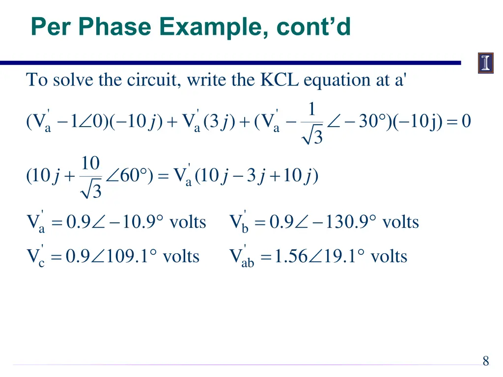 per phase example cont d 2