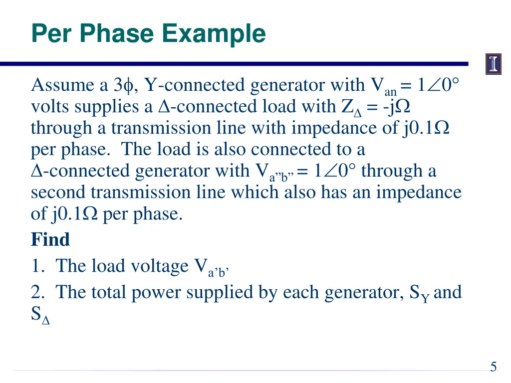 per phase example