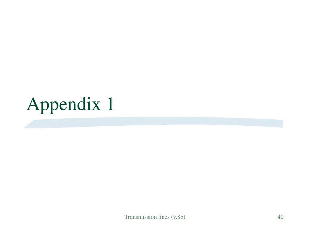 appendix 1