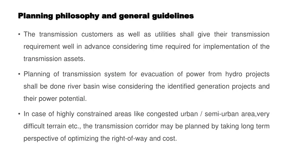 planning philosophy and general guidelines 2