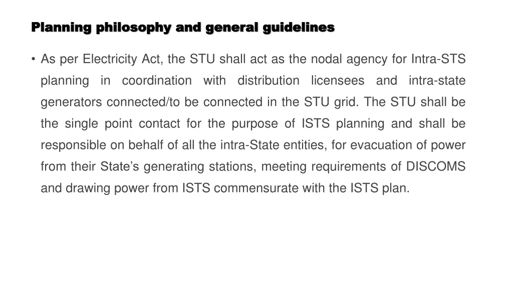 planning philosophy and general guidelines 3