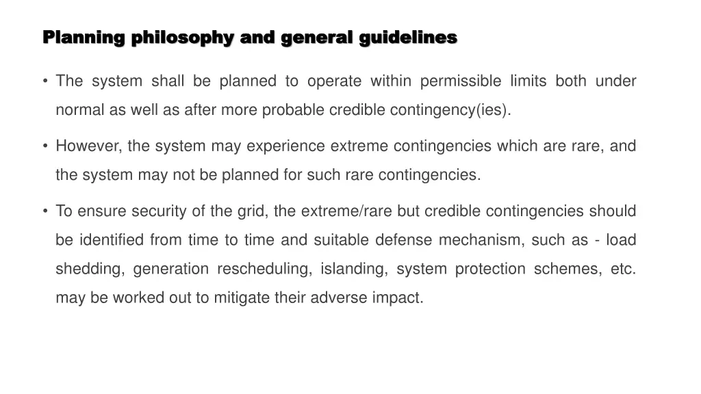 planning philosophy and general guidelines 6
