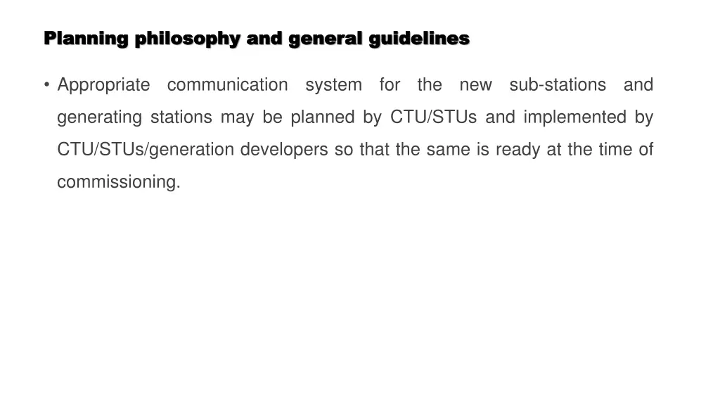 planning philosophy and general guidelines 8