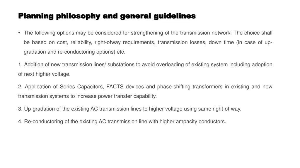 planning philosophy and general guidelines 9