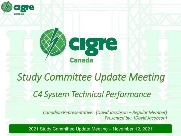 study study committee committee update meeting