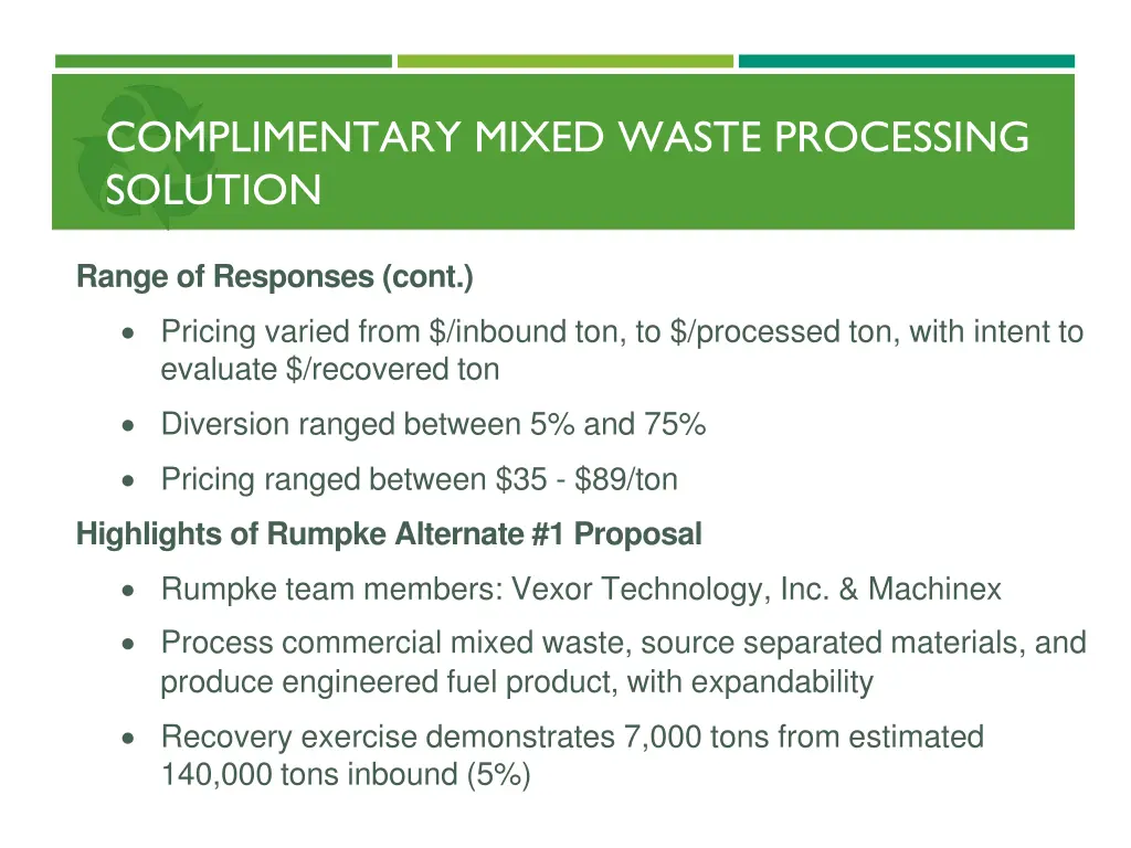 complimentary mixed waste processing solution 1