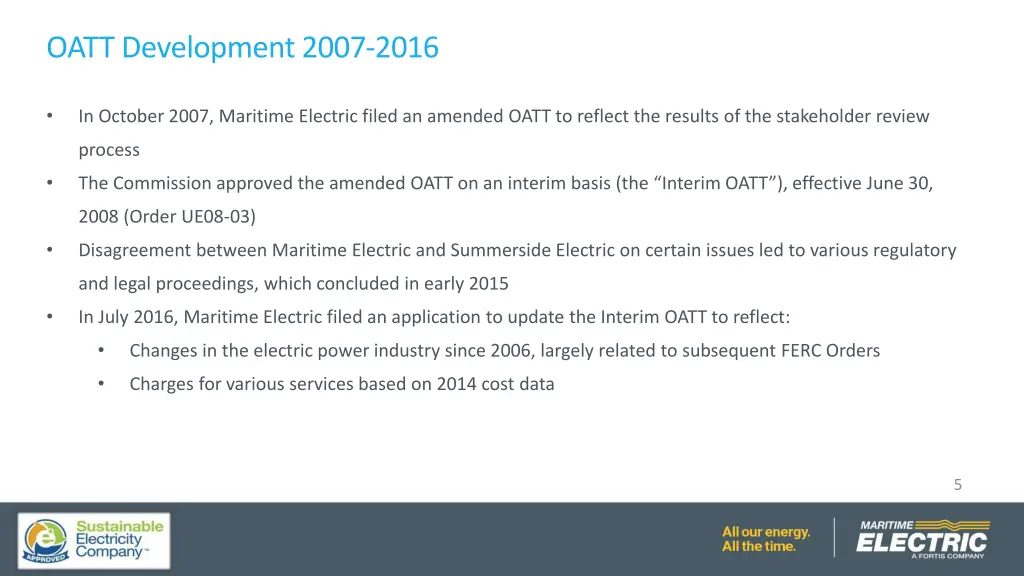 oatt development 2007 2016