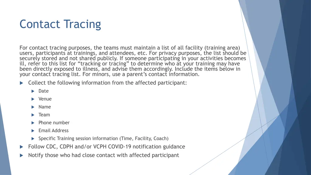 contact tracing