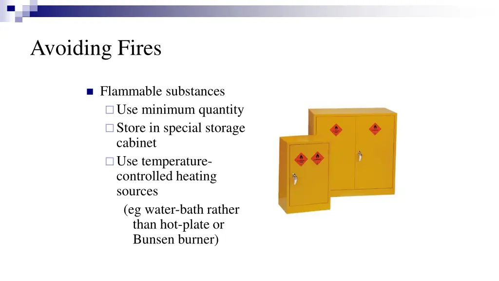 avoiding fires
