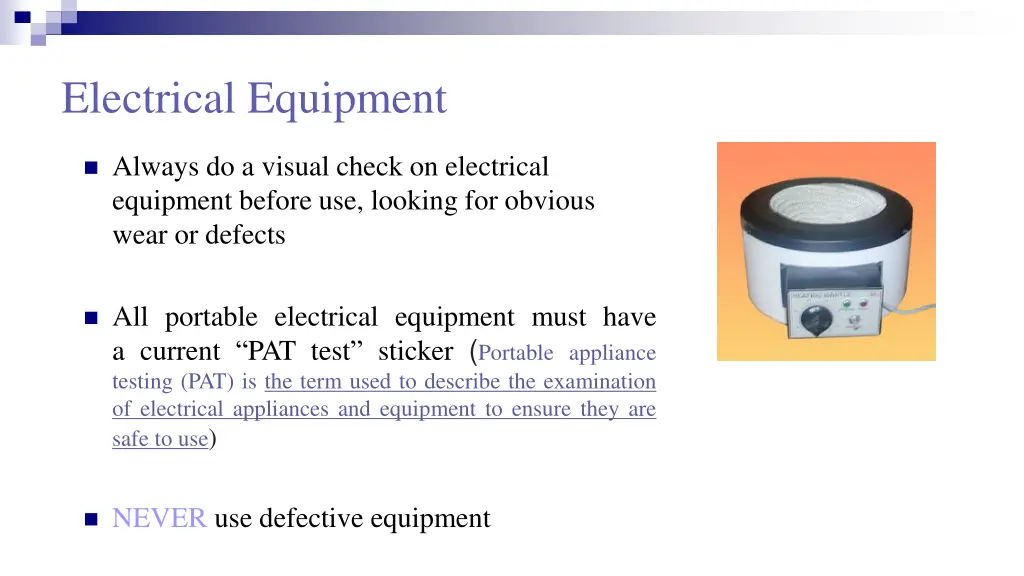 electrical equipment