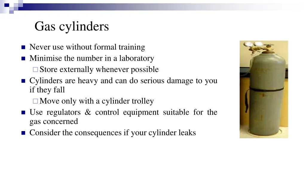 gas cylinders