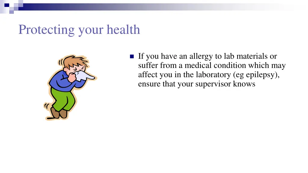 protecting your health