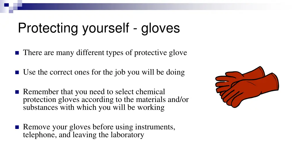 protecting yourself gloves