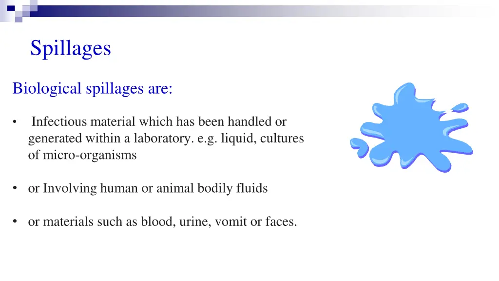 spillages