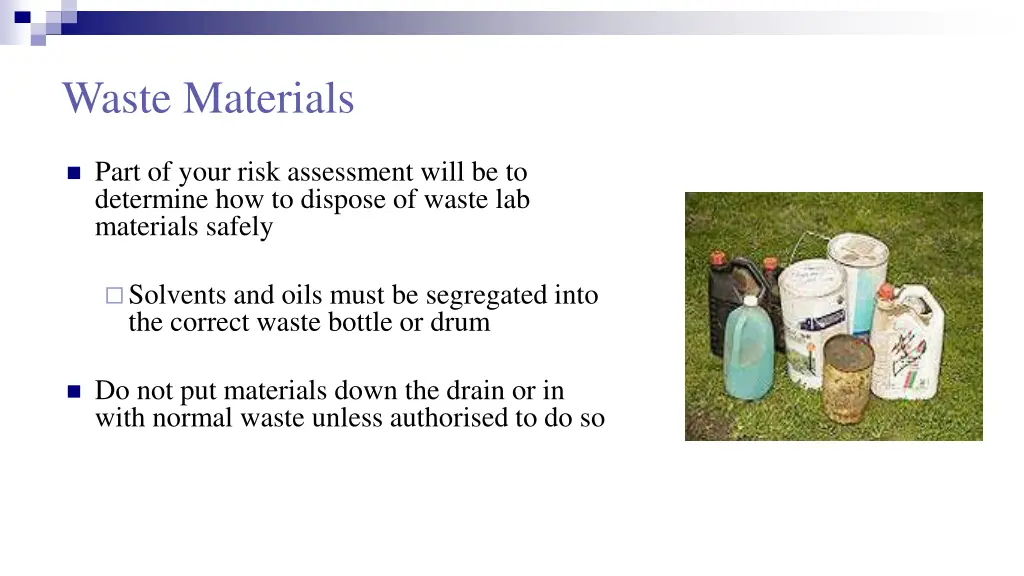 waste materials