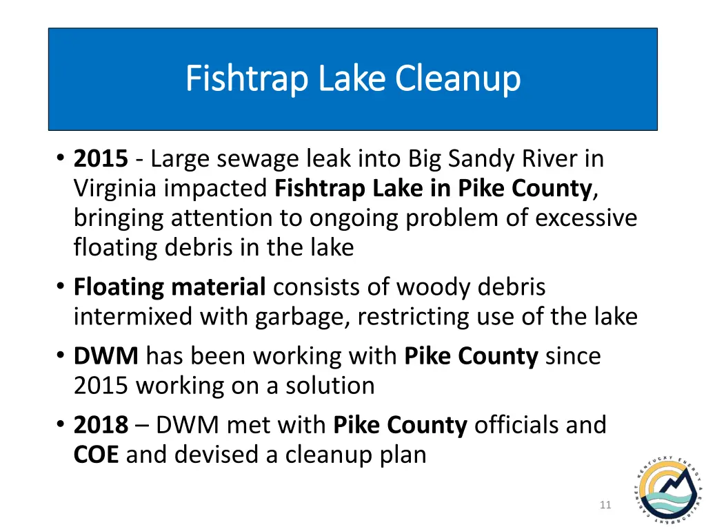 fishtrap fishtrap lake cleanup lake cleanup