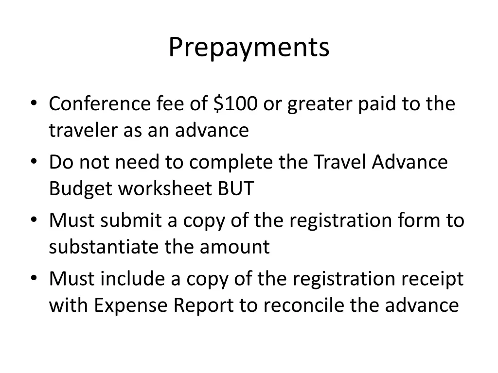 prepayments