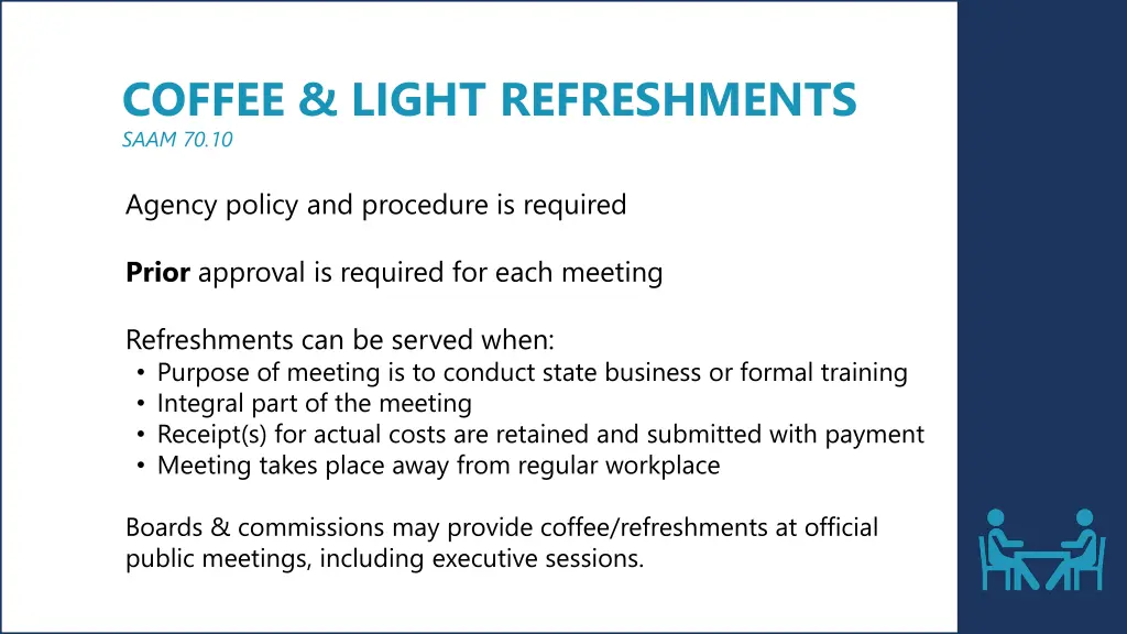 coffee light refreshments saam 70 10