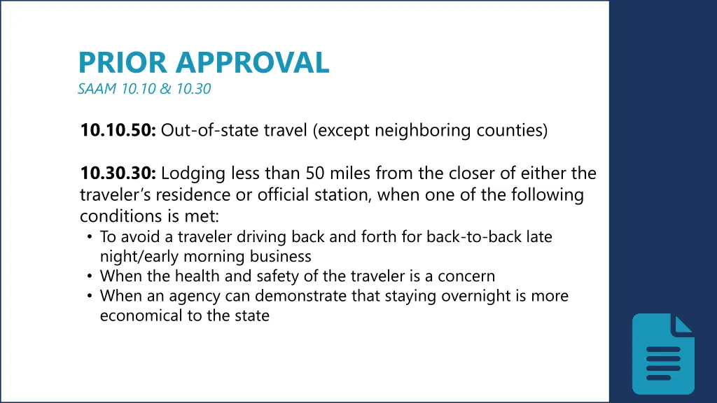prior approval saam 10 10 10 30