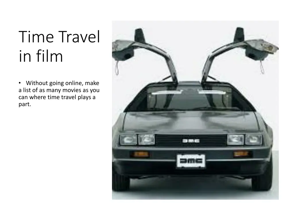 time travel in film