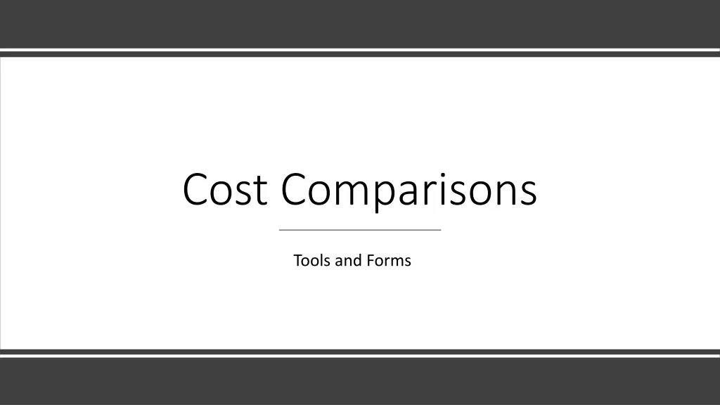 cost comparisons