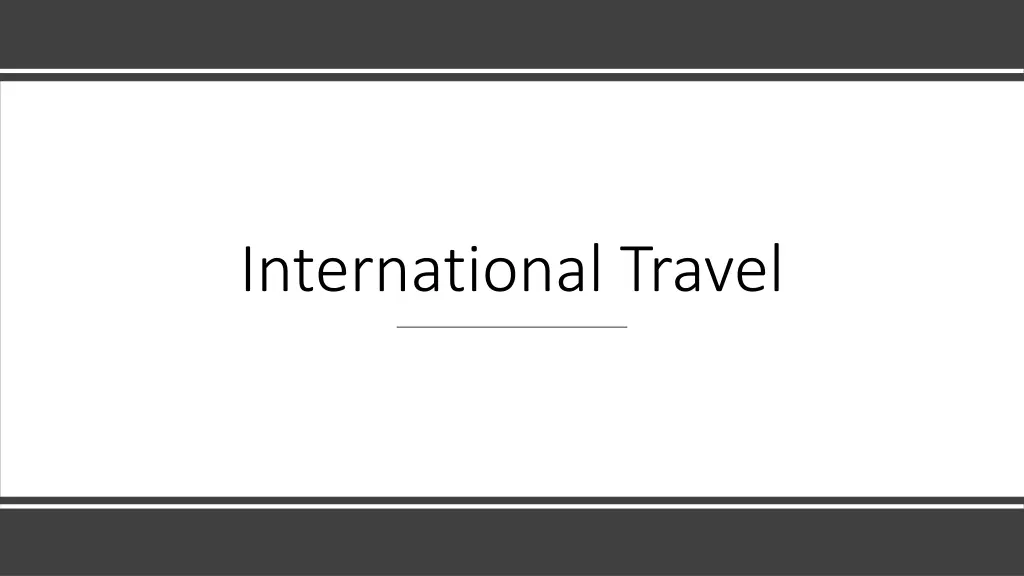 international travel