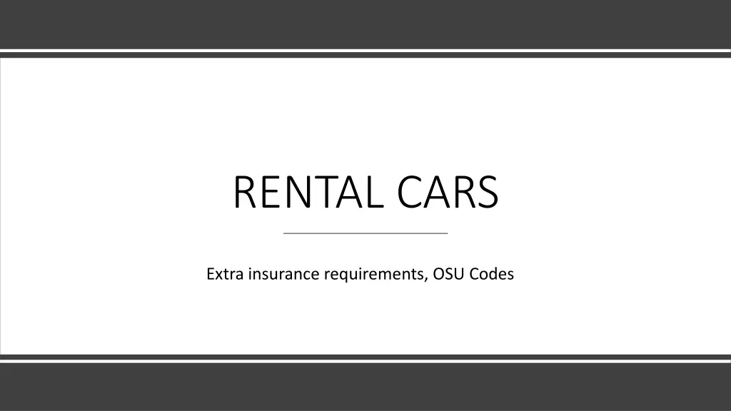 rental cars