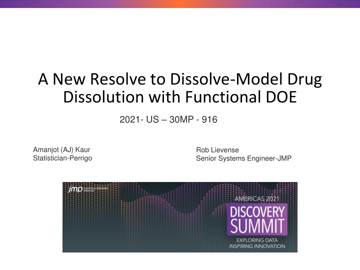 a new resolve to dissolve model drug dissolution