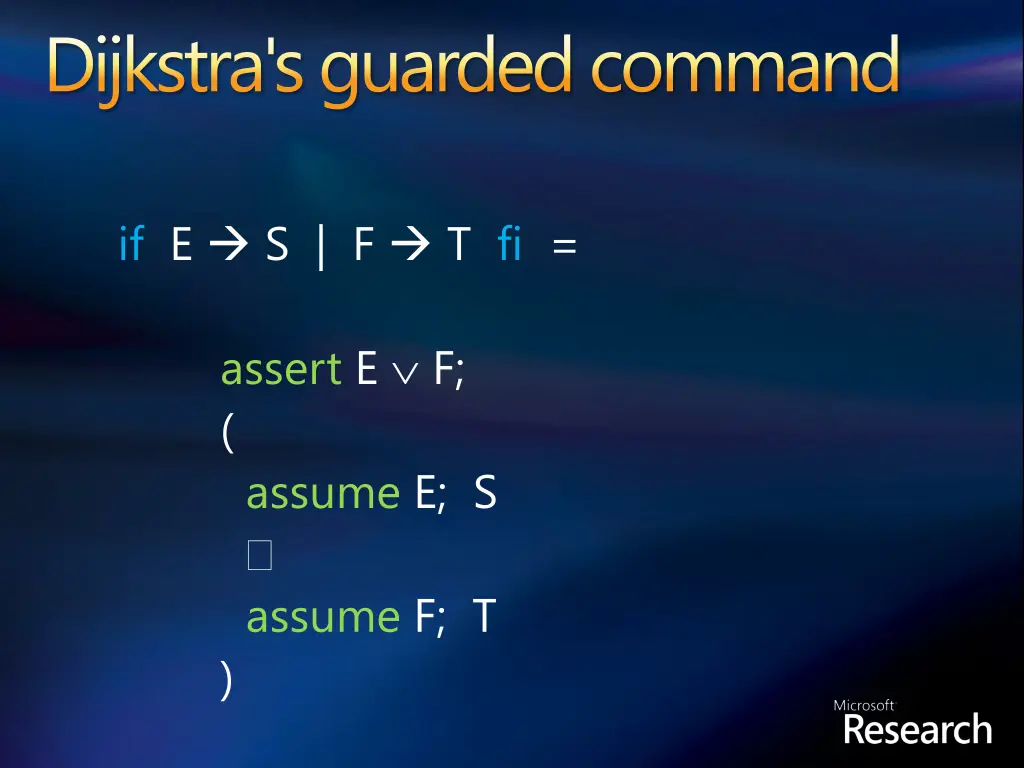 dijkstra s guarded command