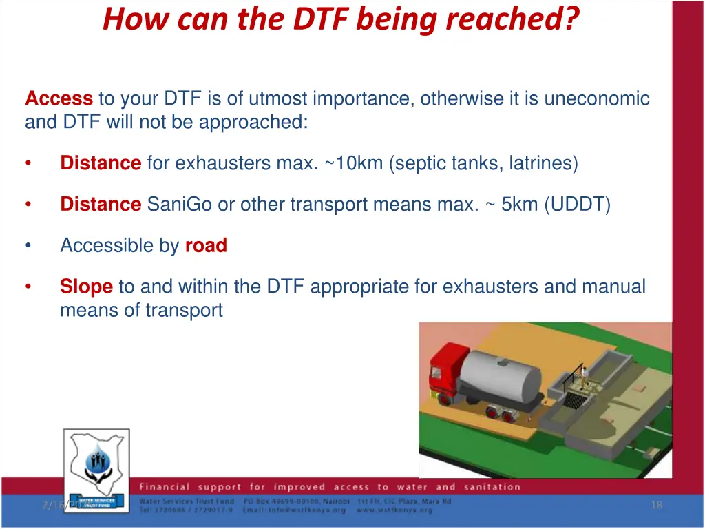 how can the dtf being reached