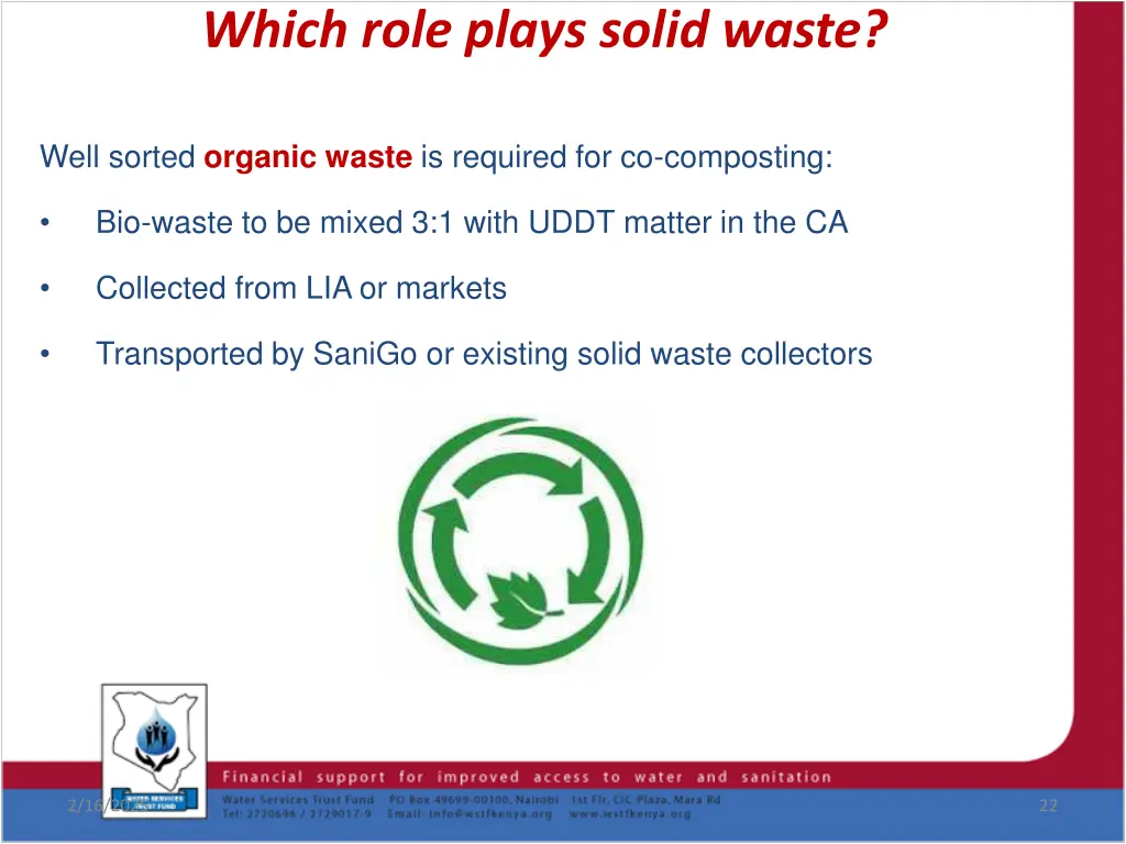 which role plays solid waste