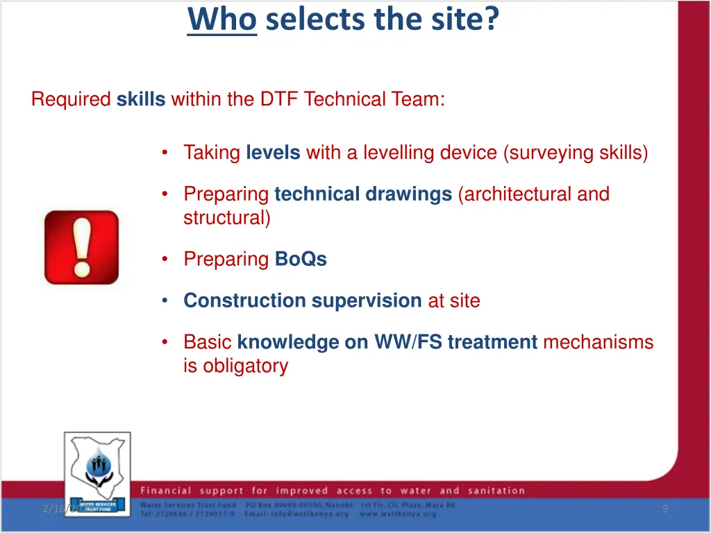 who selects the site 2