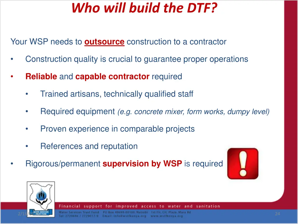 who will build the dtf